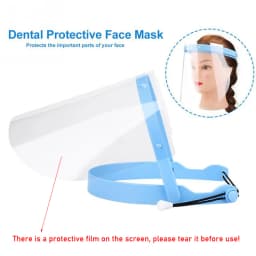 10pcs Dental Protective Face Dental Face Shield 1 Shelf 10Pcs Detachable Face Shield Anti-Fog Dustproof Replacement Covers