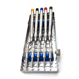 5 Pcs Dental Implant Osteotome Instrument Maxillary Sinus Elevator Tool Concave Tips Sinus Lifting Device Implant Bone Extruder