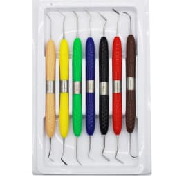 AG 1Set Double-Head Dental Composite Resin Filling Spatula Restoration Resin Filler Restoration Instrument Dentist Tools