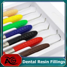 AG 1Set Double-Head Dental Composite Resin Filling Spatula Restoration Resin Filler Restoration Instrument Dentist Tools