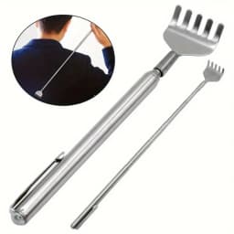 Compact Telescopic Back Massager – Portable Extendable Stainless Steel, Ideal Birthday Gift & Christmas Stocking Stuffer for Sen