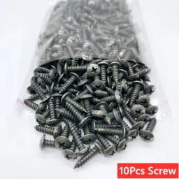 100Pcs-10Pc Mixed Car Metal Screw Tapping Fastener Clip U-Type Clip with Screw Anti-rust Protection Clip Screw Buckle Iron Sheet