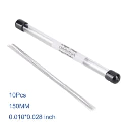 AG 10Pcs/Pack Dental Orthodontic Stainless Steel Lingual Retainer Wire 150MM Flat Straight Twist Wires Dentistry Materials