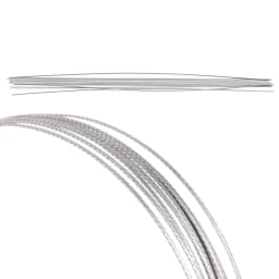 AG 10Pcs/Pack Dental Orthodontic Stainless Steel Lingual Retainer Wire 150MM Flat Straight Twist Wires Dentistry Materials