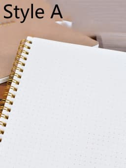 A5 Coil Notebook Lined Dots Blank Grid Paper Journal Book For School Office Supplies Stationery
