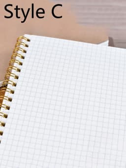 A5 Coil Notebook Lined Dots Blank Grid Paper Journal Book For School Office Supplies Stationery