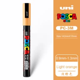 UNI PC 1M/3M/5M Posca Paint Marker Pen All Colors Water-based Pen Japan Mitsubishi Stationery DIY Painting Graffiti Art Supplies