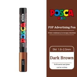 UNI PC 1M/3M/5M Posca Paint Marker Pen All Colors Water-based Pen Japan Mitsubishi Stationery DIY Painting Graffiti Art Supplies