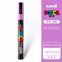 UNI PC 1M/3M/5M Posca Paint Marker Pen All Colors Water-based Pen Japan Mitsubishi Stationery DIY Painting Graffiti Art Supplies