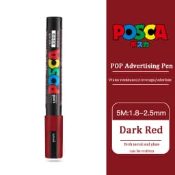 UNI PC 1M/3M/5M Posca Paint Marker Pen All Colors Water-based Pen Japan Mitsubishi Stationery DIY Painting Graffiti Art Supplies