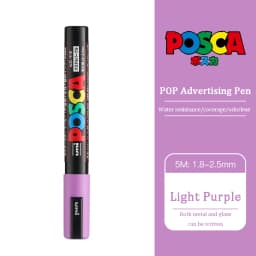UNI PC 1M/3M/5M Posca Paint Marker Pen All Colors Water-based Pen Japan Mitsubishi Stationery DIY Painting Graffiti Art Supplies