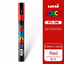 UNI PC 1M/3M/5M Posca Paint Marker Pen All Colors Water-based Pen Japan Mitsubishi Stationery DIY Painting Graffiti Art Supplies