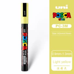 UNI PC 1M/3M/5M Posca Paint Marker Pen All Colors Water-based Pen Japan Mitsubishi Stationery DIY Painting Graffiti Art Supplies