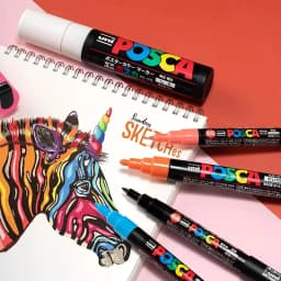 UNI PC 1M/3M/5M Posca Paint Marker Pen All Colors Water-based Pen Japan Mitsubishi Stationery DIY Painting Graffiti Art Supplies