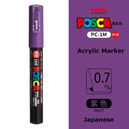 UNI PC 1M/3M/5M Posca Paint Marker Pen All Colors Water-based Pen Japan Mitsubishi Stationery DIY Painting Graffiti Art Supplies