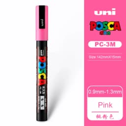 UNI PC 1M/3M/5M Posca Paint Marker Pen All Colors Water-based Pen Japan Mitsubishi Stationery DIY Painting Graffiti Art Supplies