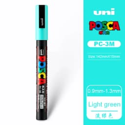 UNI PC 1M/3M/5M Posca Paint Marker Pen All Colors Water-based Pen Japan Mitsubishi Stationery DIY Painting Graffiti Art Supplies