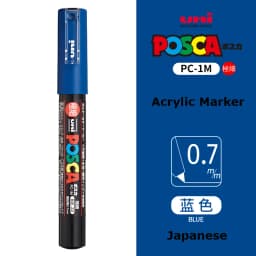 UNI PC 1M/3M/5M Posca Paint Marker Pen All Colors Water-based Pen Japan Mitsubishi Stationery DIY Painting Graffiti Art Supplies