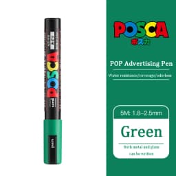 UNI PC 1M/3M/5M Posca Paint Marker Pen All Colors Water-based Pen Japan Mitsubishi Stationery DIY Painting Graffiti Art Supplies