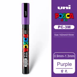 UNI PC 1M/3M/5M Posca Paint Marker Pen All Colors Water-based Pen Japan Mitsubishi Stationery DIY Painting Graffiti Art Supplies