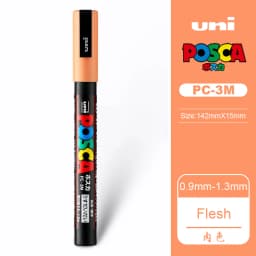 UNI PC 1M/3M/5M Posca Paint Marker Pen All Colors Water-based Pen Japan Mitsubishi Stationery DIY Painting Graffiti Art Supplies