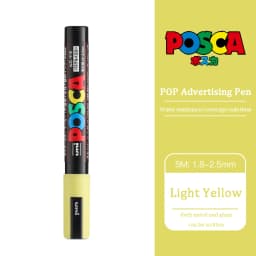 UNI PC 1M/3M/5M Posca Paint Marker Pen All Colors Water-based Pen Japan Mitsubishi Stationery DIY Painting Graffiti Art Supplies
