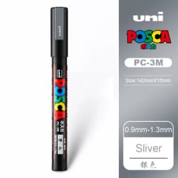 UNI PC 1M/3M/5M Posca Paint Marker Pen All Colors Water-based Pen Japan Mitsubishi Stationery DIY Painting Graffiti Art Supplies