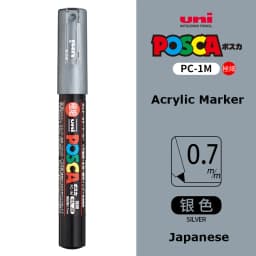 UNI PC 1M/3M/5M Posca Paint Marker Pen All Colors Water-based Pen Japan Mitsubishi Stationery DIY Painting Graffiti Art Supplies