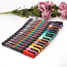 UNI PC 1M/3M/5M Posca Paint Marker Pen All Colors Water-based Pen Japan Mitsubishi Stationery DIY Painting Graffiti Art Supplies