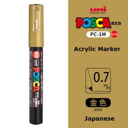 UNI PC 1M/3M/5M Posca Paint Marker Pen All Colors Water-based Pen Japan Mitsubishi Stationery DIY Painting Graffiti Art Supplies