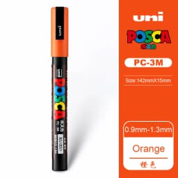 UNI PC 1M/3M/5M Posca Paint Marker Pen All Colors Water-based Pen Japan Mitsubishi Stationery DIY Painting Graffiti Art Supplies
