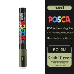 UNI PC 1M/3M/5M Posca Paint Marker Pen All Colors Water-based Pen Japan Mitsubishi Stationery DIY Painting Graffiti Art Supplies