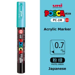 UNI PC 1M/3M/5M Posca Paint Marker Pen All Colors Water-based Pen Japan Mitsubishi Stationery DIY Painting Graffiti Art Supplies