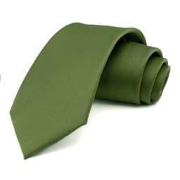 EASTEPIC 8 cm Sage Green Quality Polyester Tie for Men Classic Neckwear Men's Accessory Solid Color Hot Pink Business Conference