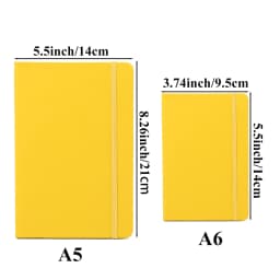 A5/A6 Business Strap Notebook 160 page 80gsm Student Stationery Notepad Hand Account Book Black Notebook Hard Cover Planner