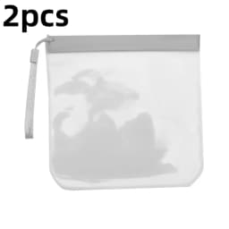 1/2/4pcs Luggage Transparent Travel Use Leakproof Flight Make Up Waterproof For Women Reusable Airport Security Storage bag