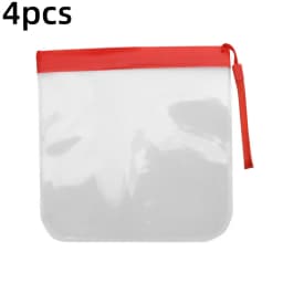 1/2/4pcs Luggage Transparent Travel Use Leakproof Flight Make Up Waterproof For Women Reusable Airport Security Storage bag