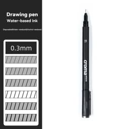 Pigment Liner Pigma Pen 0.1mm/0.03mm/0.05mm/0.5mm/1mm Different Tip Black Fineliner for Sketching Drawing Micron Ink Marker Pen