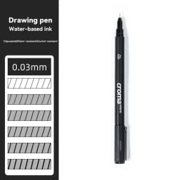 Pigment Liner Pigma Pen 0.1mm/0.03mm/0.05mm/0.5mm/1mm Different Tip Black Fineliner for Sketching Drawing Micron Ink Marker Pen