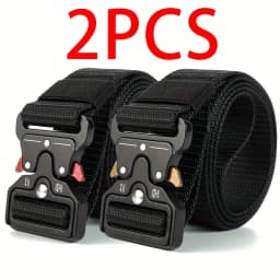 1Pc/2Pcs Versatile Men's Tactical Belts-Durable, Adjustable Design-For Outdoor Sports Enthusiasts,Pair with Jeans,For Men Women