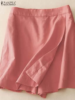 ZANZEA Women Summer Sports Shorts Korean Fashion Culottes 2025 Solid Casual Culotte Pant Elastic High Waist Shorts Streetwear