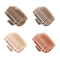 1pcs Silicone Shampoo Brush Head Scalp Massage Comb Hair Washing Comb Body Massage Shower Brush Salon Hairdressing Tool