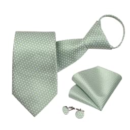 Men's Zipper Ties Pre-tied 8CM Lazy Necktie with Pocket Square Cufflinks for Business Wedding Prom Men Accessories Gravats Gift