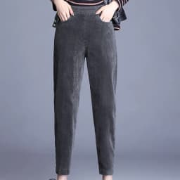 Plush Thick Casual Pants Women's Corduroy Warm Pants Autumn Winter Leggings High Waist Harem Pants Trousers Women Брюкиженские