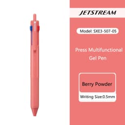 Uni Colored Ballpoint Pen, Jetstream 0.5/0.7mm 3 in 1 Multi Pens, Low Viscosity Ultra-smooth Oil Ink Non-slip Comfort Stationery