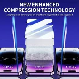 1-3Pc 8K High End Tempered Glass For iPhone 15 14 13 12 11 Pro Max XS MAX 15 16 Screen Protector With Alignment Mounting Cover