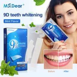 9D Gel White Teeth Cleaning Strips Oral Hygiene Care Double Elastic Teeth Bleaching Strips False Teeth Veneers Tooth Beauty Tool