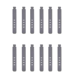 20/12/4PCS Cable Ties Cord Organizer Management Silicone Wire Holder Straps Zip Clips Reusable Tie Wraps Keeperwinder Rubber