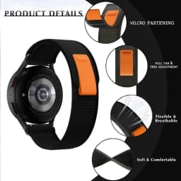 Nylon Band for HaiWei Galaxy Watch 7 6 5 4 40mm 44mm Classic/Active/Gear S3 Frontier 20mm 22mm Sport Loop Strap Amazfit GTS 3 4