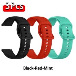 Strap For Amazfit Bip Max/6 5/balance 3 2/Active Max/2/GTS 4 Series Silicone Correa Bracelet 20mm/22mm Quick Release Watch Band